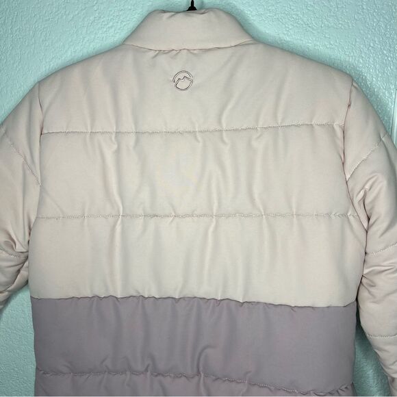 Magellan Two Tone Block Pink/Mauve Puffer Fleece Lined Winter Women Jacket Sz S - Picture 5 of 11